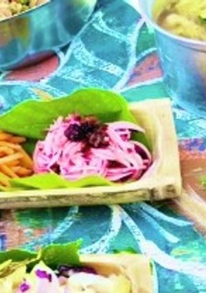 紫玉ねぎの酢の物マルベリー入り-レシピのメイン写真