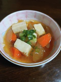 お豆腐・人参・玉ねぎの和風とろみ煮-レシピのメイン写真
