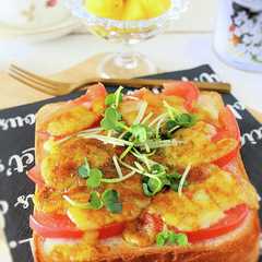 รูปของ スパイシー☆トマトカレートースト