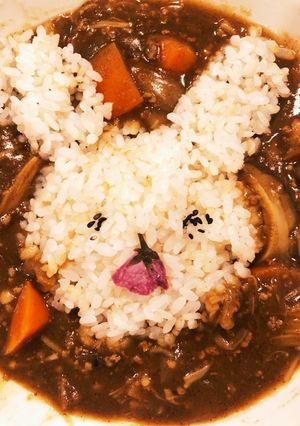 ちょっと可愛い♡カレーの盛り付け-レシピのメイン写真