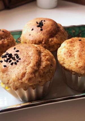 卵バターなし!ふんわり味噌カップケーキ-レシピのメイン写真