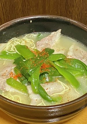 サッポロ一番塩ラーメン・豚バラ＆ピーマン-レシピのメイン写真
