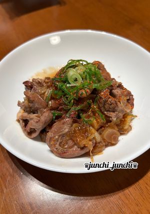 ★鶏心臓の甘辛にんにく生姜炒め★-レシピのメイン写真
