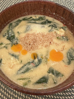 ほうれん草とささみの台湾風豆乳スープ-レシピのメイン写真