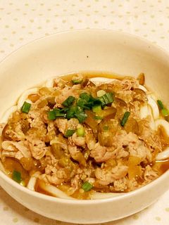 豚ナスやわうどん-レシピのメイン写真