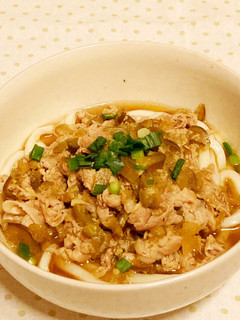 豚ナスやわうどん-レシピのメイン写真