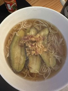 みょうが香る!とろとろナスの揚げ浸し蕎麦-レシピのメイン写真