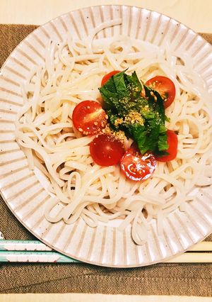 さっぱり☆トマトと大葉の冷製そうめん-レシピのメイン写真