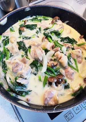 鶏肉ミルク煮-レシピのメイン写真