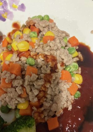 オガタ家　朝食　簡単ハンバーグ-レシピのメイン写真