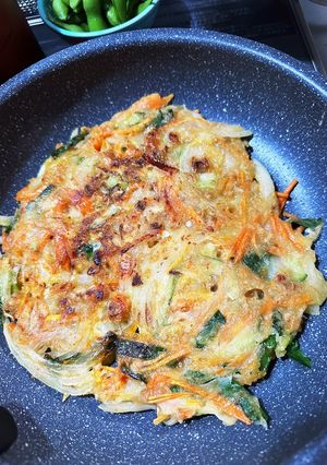 あと一品に大活躍！野菜とチーズのチヂミ-レシピのメイン写真
