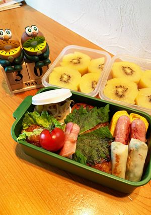 高一長女 お弁当(味噌焼きおにぎり3)-レシピのメイン写真