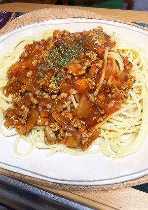 ミートソーススパゲッティbyルーミックス-レシピのメイン写真