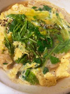 三つ葉の卵とじ-レシピのメイン写真