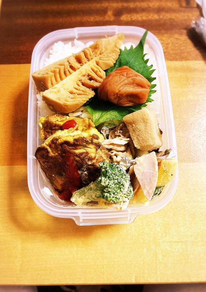 作り置き*ˊᵕˋ*ササミカレーピカタ弁当-レシピのメイン写真