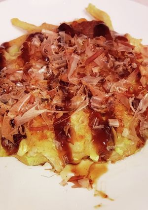 米粉ともち麦の野菜たっぷりお好み焼き-レシピのメイン写真
