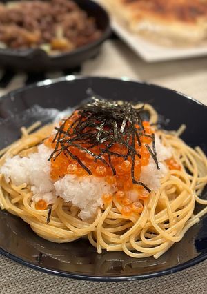 簡単！イクラと鬼おろしの和風パスタ-レシピのメイン写真