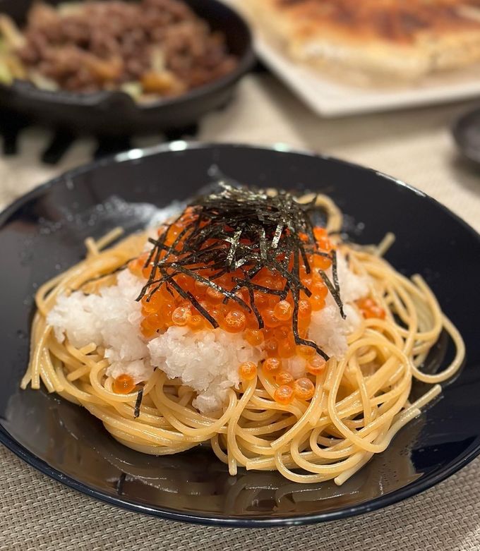 簡単！イクラと鬼おろしの和風パスタ by ☆yumix☆ 【クックパッド