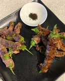 【野菜ソムリエ】伏見とうがらしの牛肉巻き