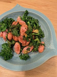 ケールとソーセージ炒め-レシピのメイン写真