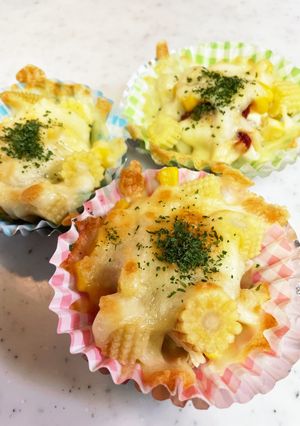 焼売のピザマヨ焼き　-レシピのメイン写真