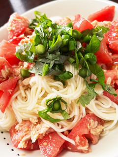 冷やしトマトとツナのそうめんポン酢-レシピのメイン写真