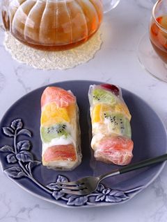 まるでクレープ!?スイーツ生春巻き-レシピのメイン写真