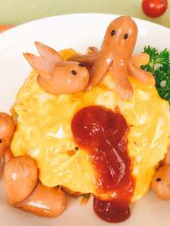 ちびっこウィンナーのオムライス-レシピのメイン写真