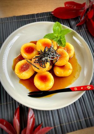 みたらし風☆絹ごし豆腐のカラメル餅-レシピのメイン写真