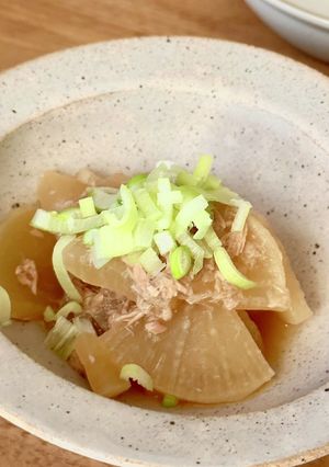 【初心者でも簡単】ツナと大根の煮物-レシピのメイン写真