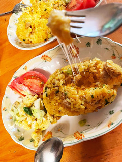 逆オムライスorピラフ♡チーズとろ〜り♡-レシピのメイン写真