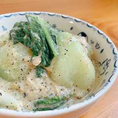 รูปของ 腸活♡チンゲン菜とツナの豆乳煮