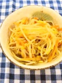 大豆もやしとにんじんのからし和え-レシピのメイン写真