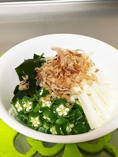 オクラと長芋のネバネバ和風サラダ♪-レシピのメイン写真