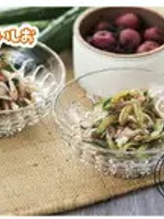 <ちょいしおレシピ>きゅうりの梅肉和え-レシピのメイン写真