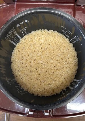 覚書・玄米ご飯（水分少なめ）-レシピのメイン写真