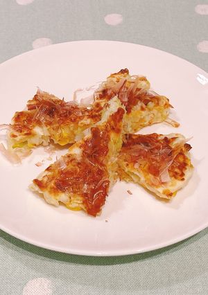 【おやつ】カルシウムたっぷりお好み焼き-レシピのメイン写真