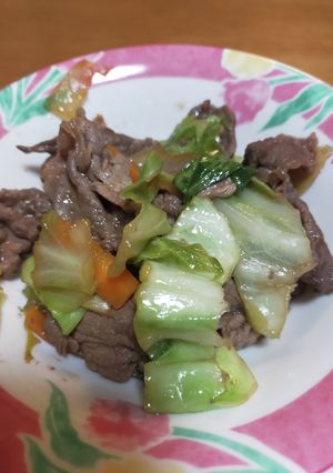 牛肉とキャベツのオイスターソース炒め-レシピのメイン写真