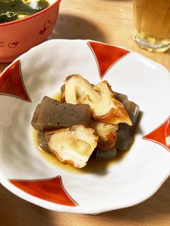 こんにゃくとちくわの煮物-レシピのメイン写真