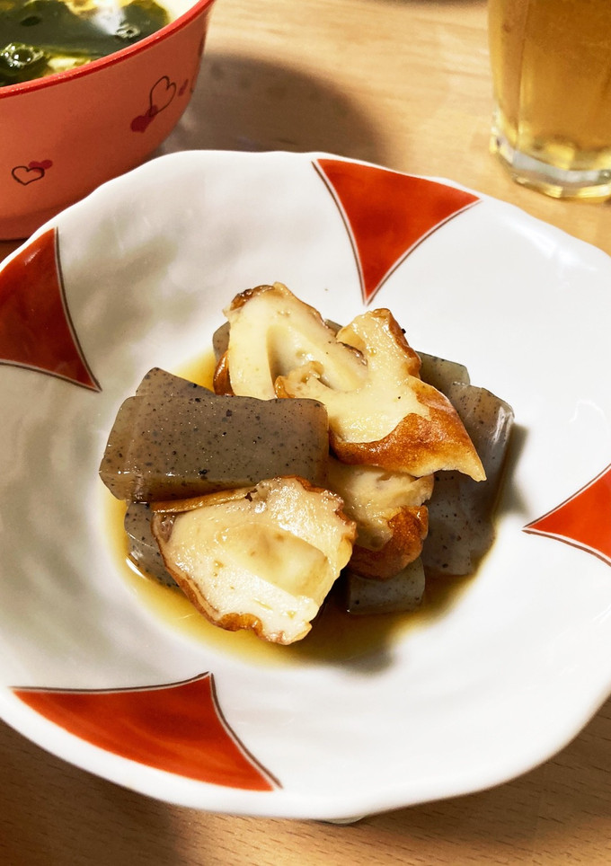 こんにゃくとちくわの煮物-レシピのメイン写真