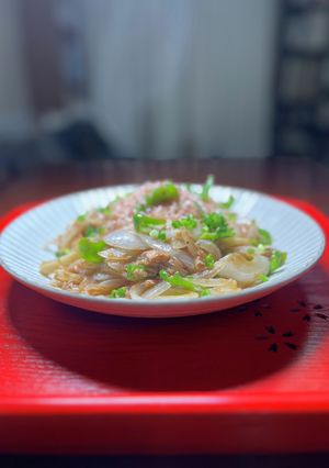 シーチキンのウスターソースの焼きうどん-レシピのメイン写真