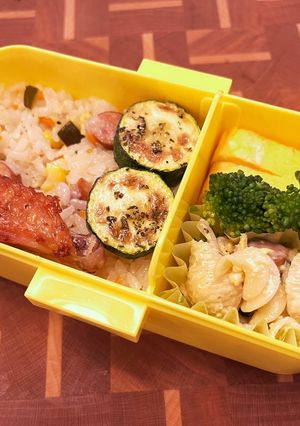 下ごしらえで朝はパパッと♪ピラフ弁当-レシピのメイン写真