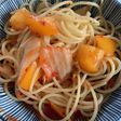 すりおろしトマトの冷製パスタ