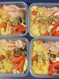 炊飯器で作るウニバターピラフ弁当-レシピのメイン写真