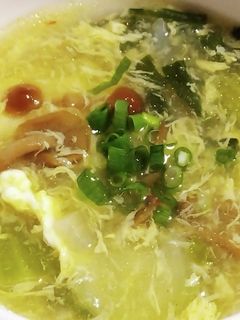 チンゲン菜となめこ☆トロ~リ中華スープ-レシピのメイン写真