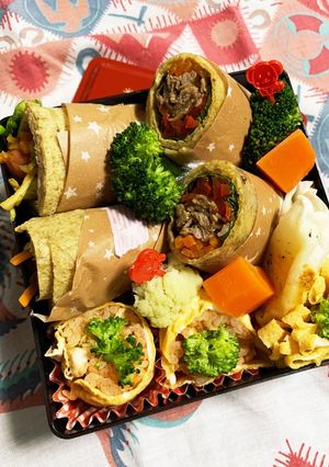 5/31ﾖｯﾁｬﾝ☆トルティーヤ弁当-レシピのメイン写真