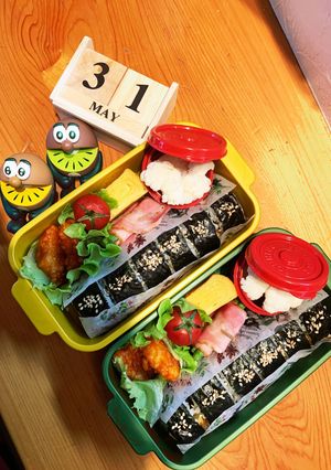 高一長女 お弁当(キンパ8)-レシピのメイン写真