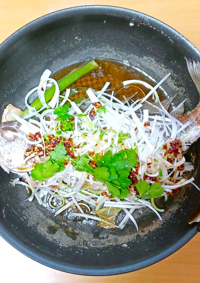 いしもちの中華風酒蒸し～魚の駅生地～-レシピのメイン写真