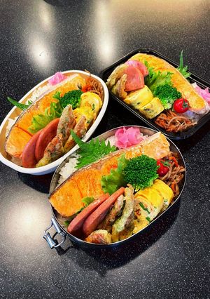 高校生弁当2023 5月31鮭弁当-レシピのメイン写真