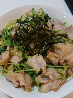 簡単!旨い!豚バラ豆苗味噌わさび冷しゃぶ-レシピのメイン写真
